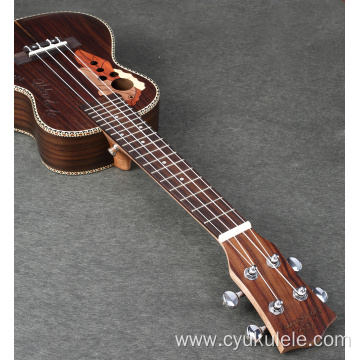 High-end custom fish wood pattern ukulele